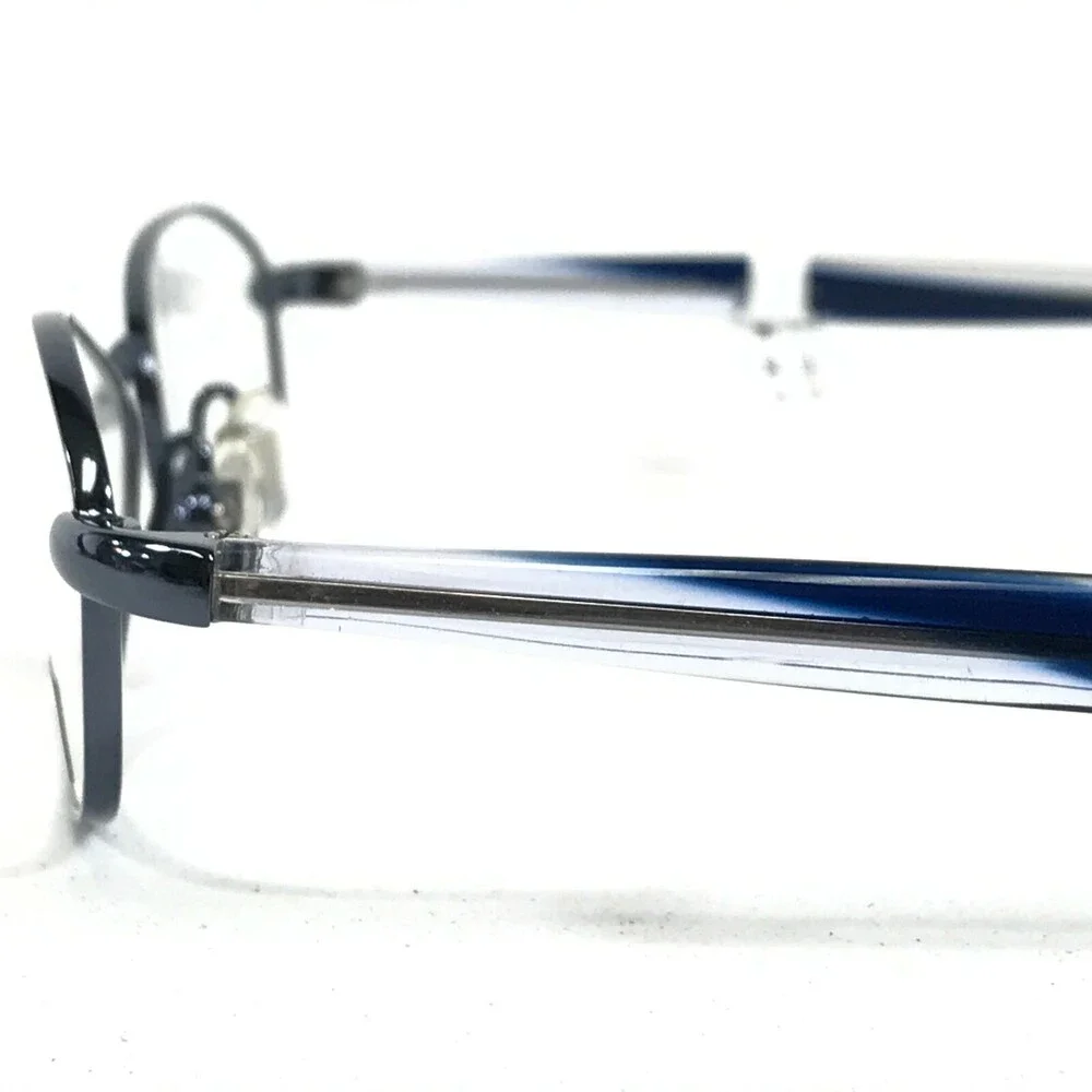 BCPC BP-151 COL.27 Eyeglasses Frames Clear Blue Round Oval Wire Rim 51-18-140